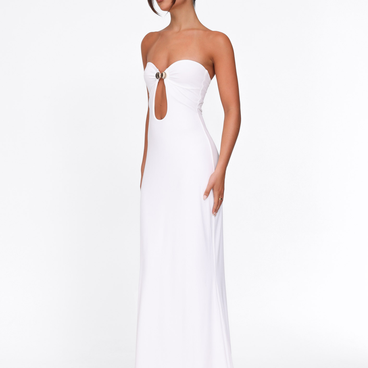CECILY MAXI DRESS - WHITE Tiger Mist USA CECILY MAXI DRESS - WHITE Tiger Mist USA