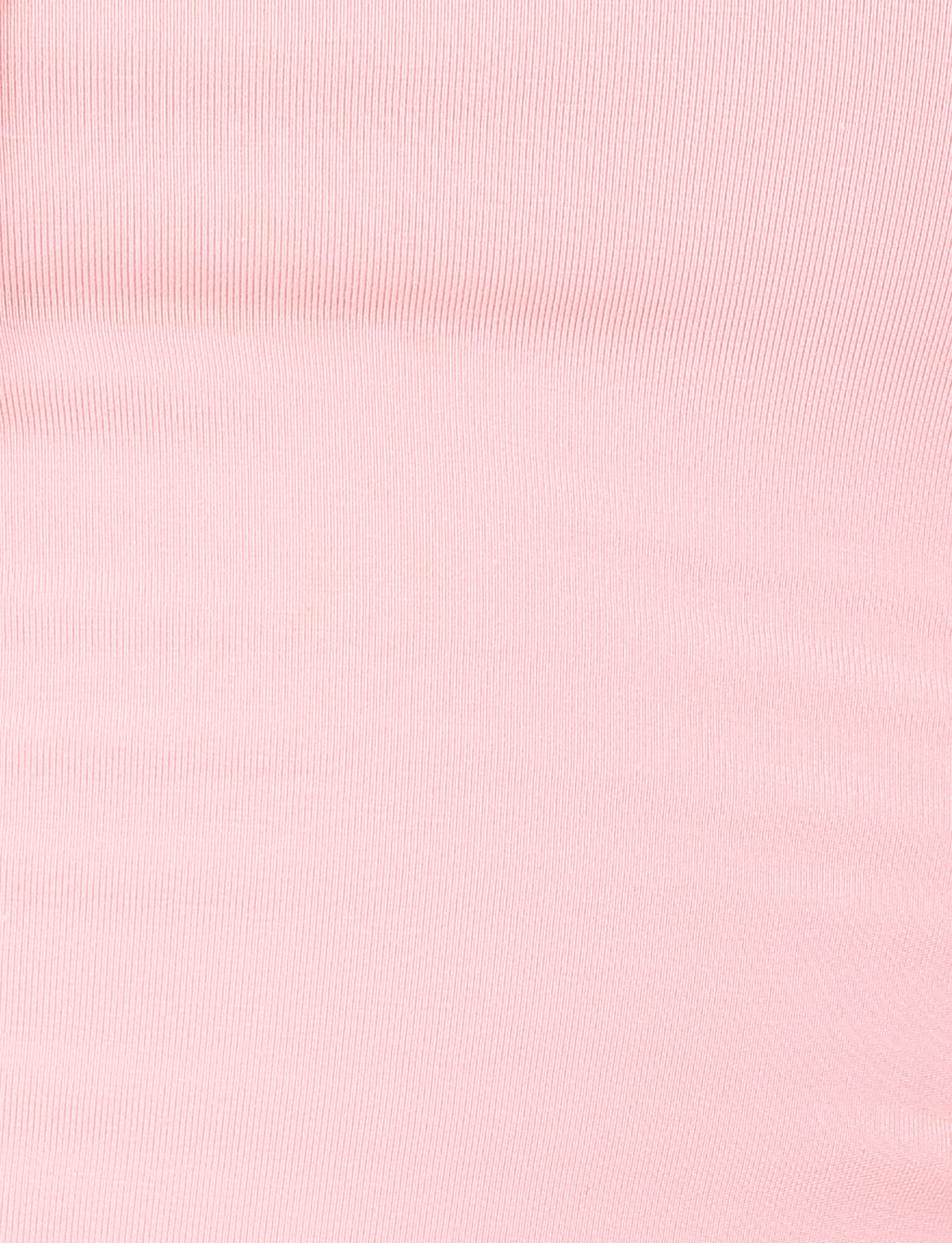 Close-up of the MIRELLE TOP in pastel pink by TIGERMIST, featuring fine, evenly spaced vertical ribbing and a soft, smooth texture.