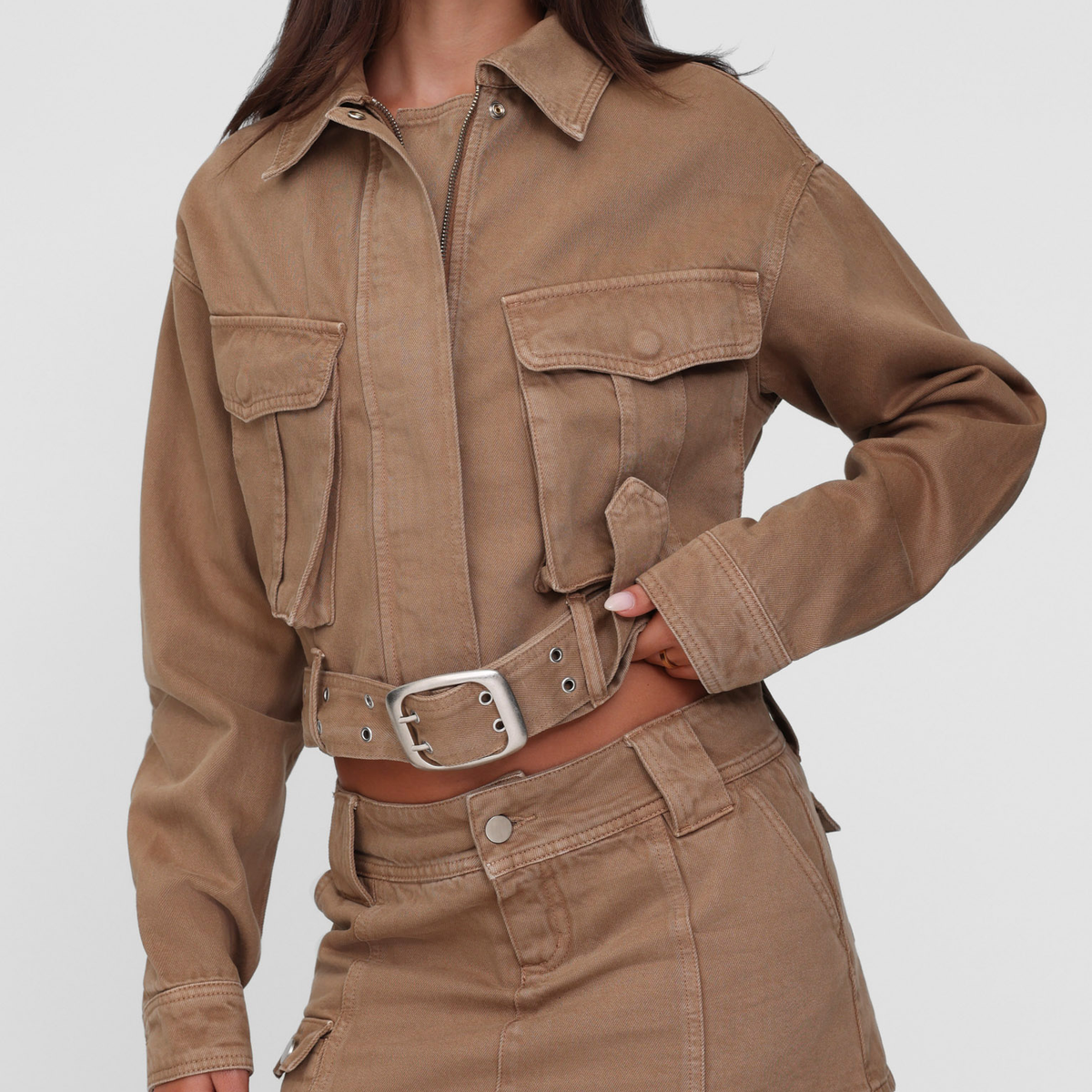 ZELIE JACKET - NEUTRAL : SANDBLAST : WASHED TAN – Tiger Mist USA