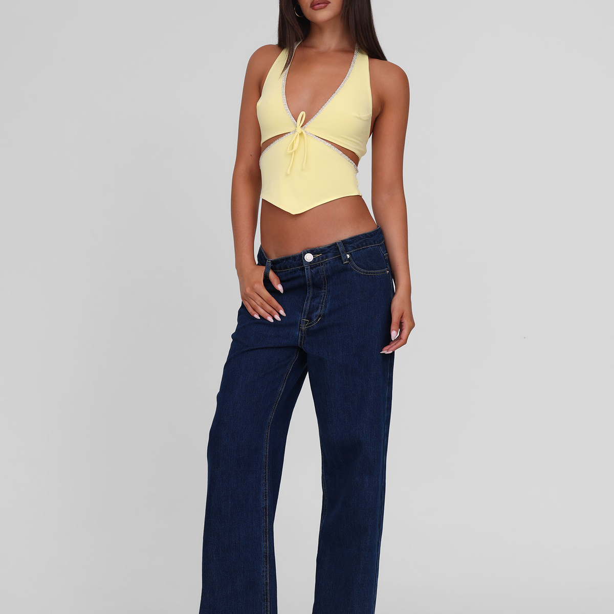 LIZZIE TOP - LEMON – Tiger Mist USA