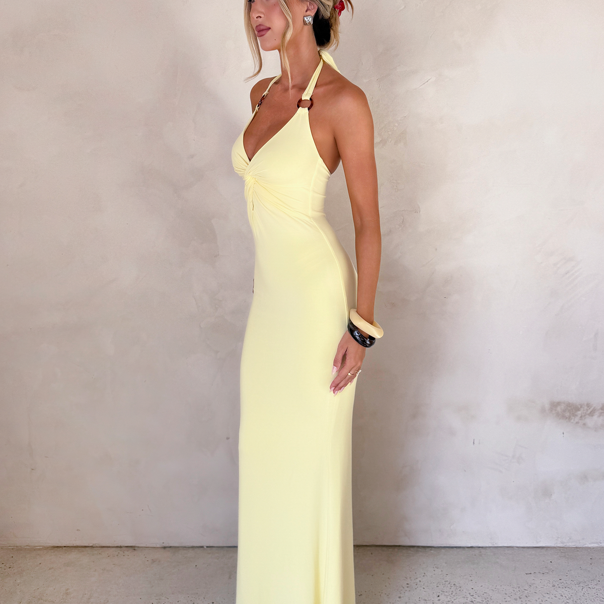 ZENEVA MAXI DRESS - LEMON – Tiger Mist USA