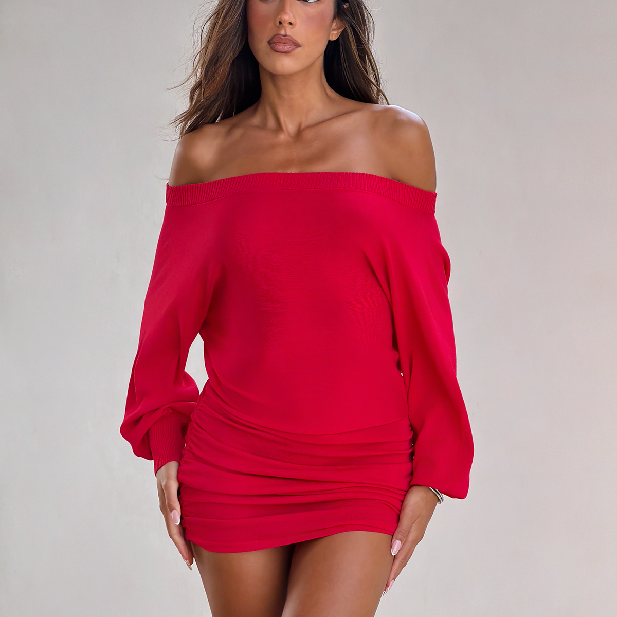 JANINE MINI DRESS - RED  Tiger Mist USA