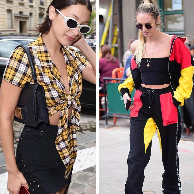 Bella Hadid & Candice Swanepoel wear I.AM.GIA