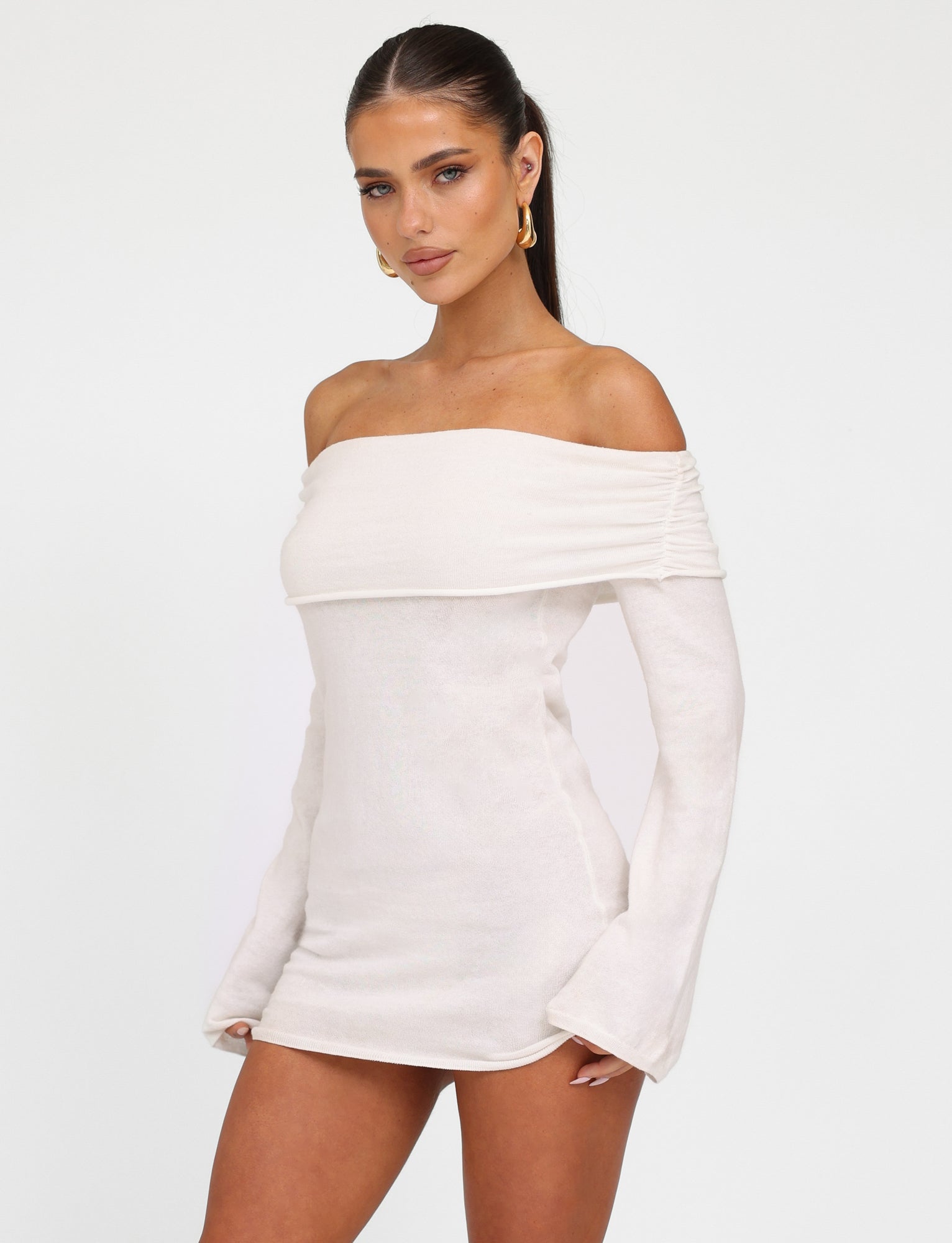 tigermist white long sleeve dress DIEDRE JUMPER Color:Pastel Yellow Floral Style:Cocktail Sage Green Tulle A-line