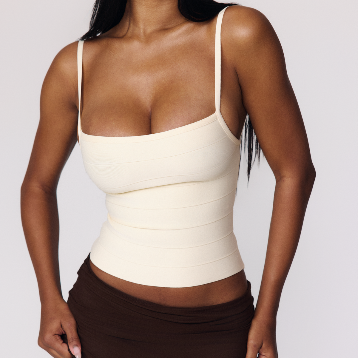 MIDORI BANDAGE TOP - CREAM