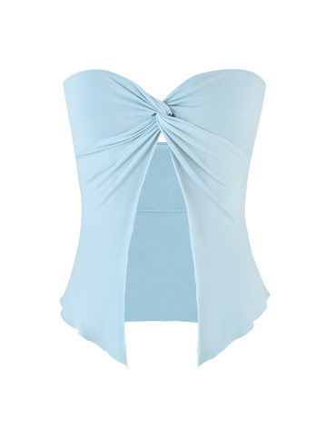 Sweet Patch Top Baby Blue