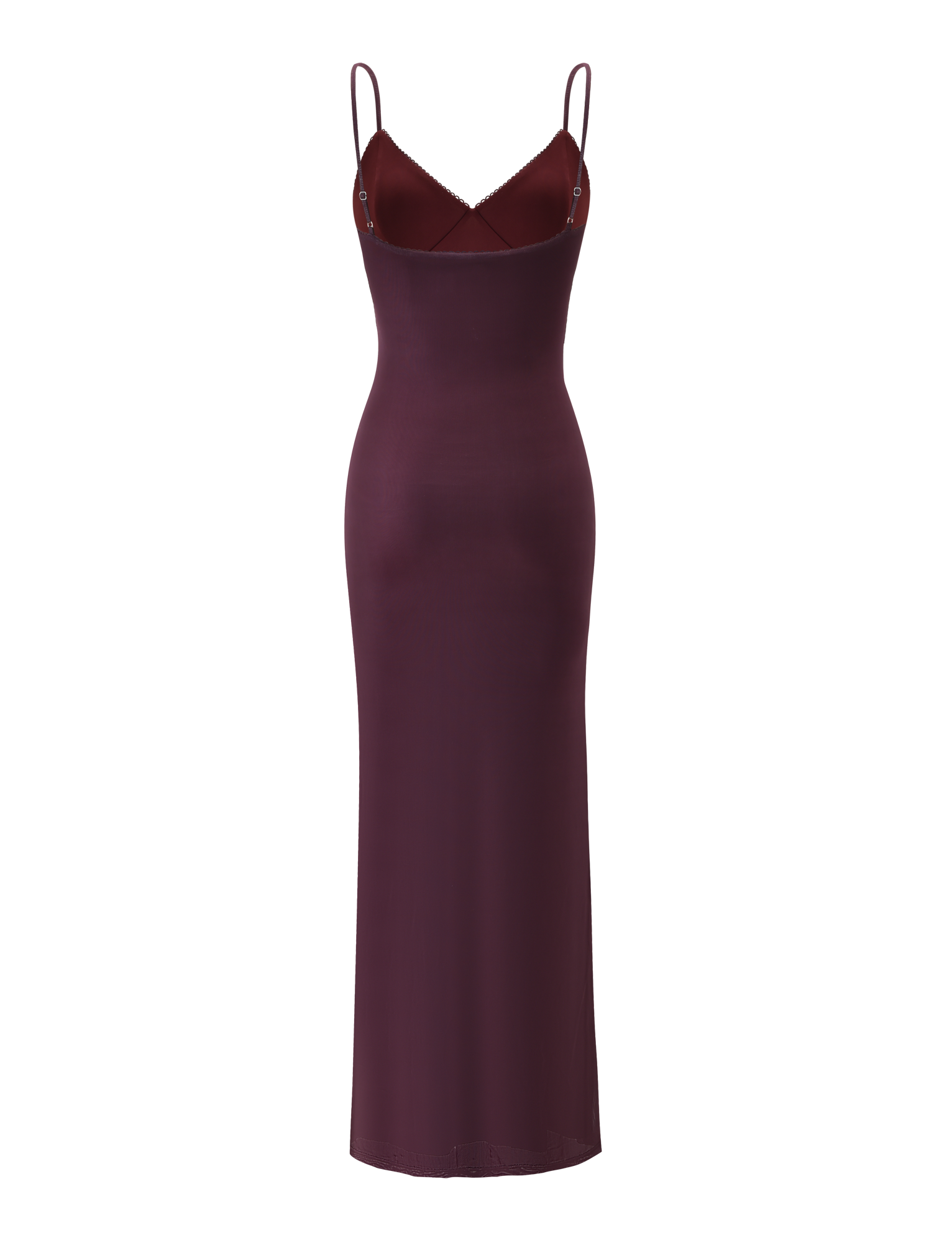 The TIGERMIST JULIANNA MAXI DRESS - ZEN FLORAL is a sleeveless, form-fitting dress with adjustable spaghetti straps and a long, straight silhouette, displayed against a plain white background.