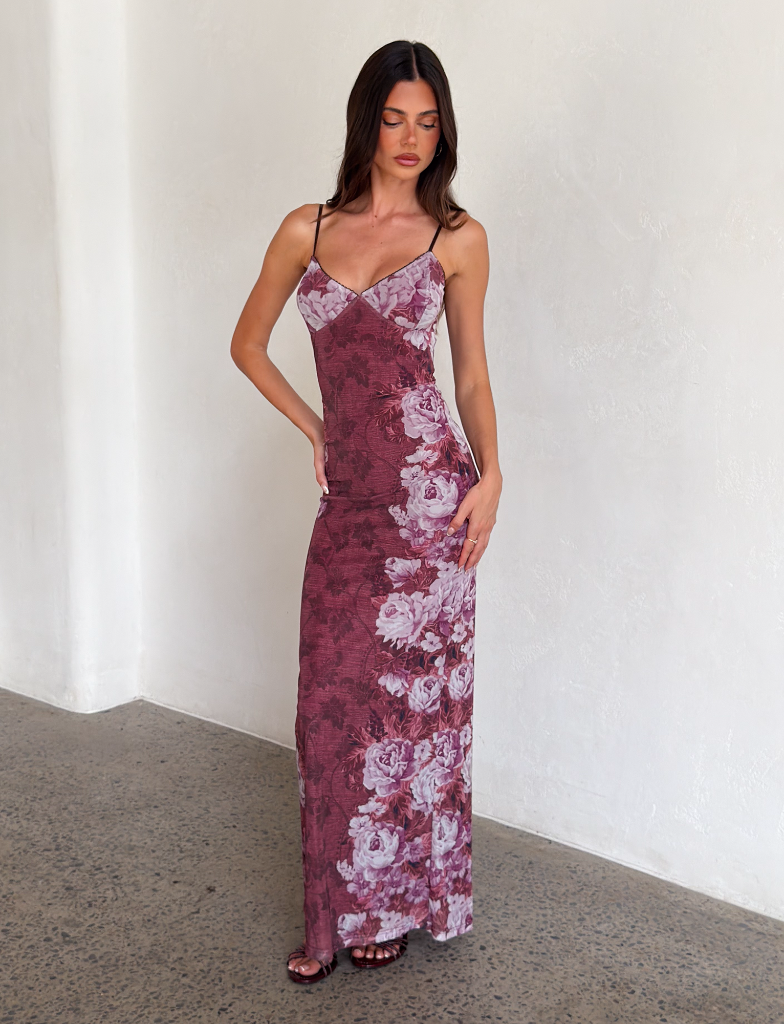 JULIANNA DRESS - MULTI : FLORAL : ROSE STRIPE Tiger Mist USA JULIANNA DRESS - MULTI : FLORAL : ROSE STRIPE Tiger Mist USA