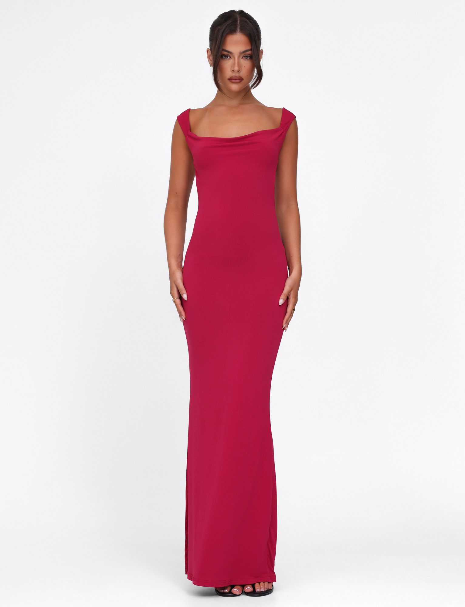 long maxi dress red ZITA Reformation Blue Floral Dress Spaghetti Straps Neckline Sleeves clearance-by-category-dresses Size:Large (10-12)