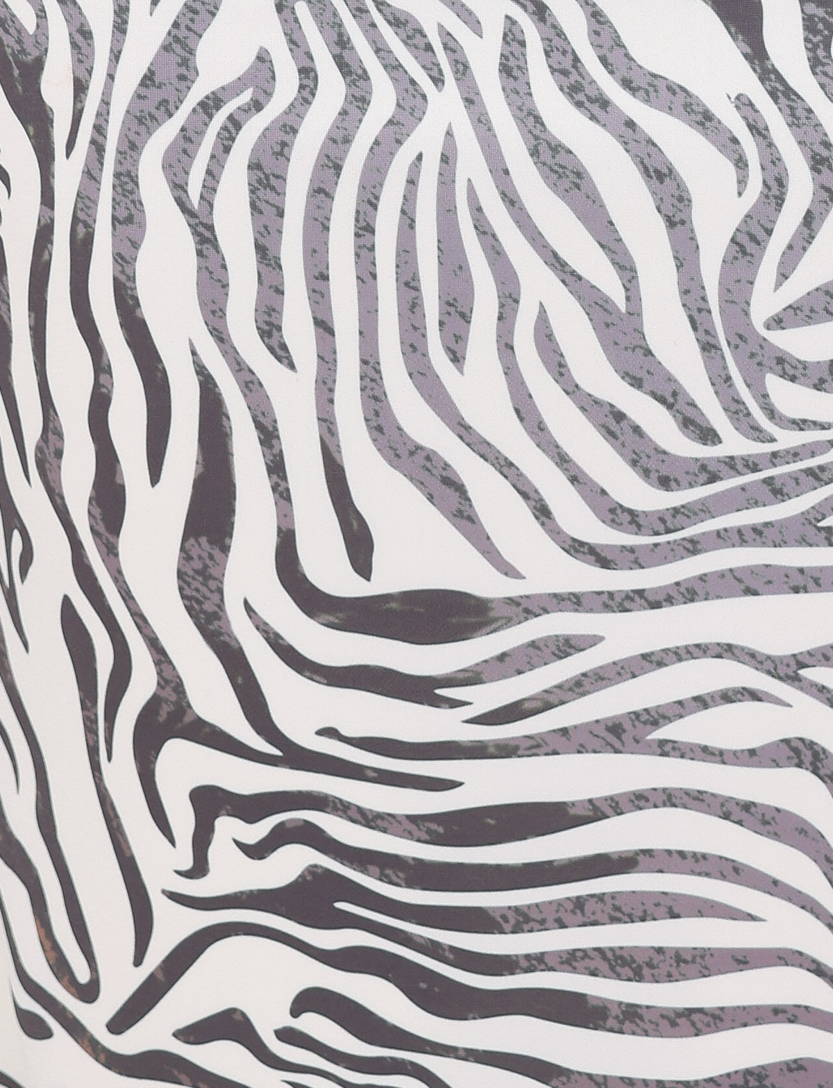 The TIGERMIST CRESSIDA DRESS - NEUTRAL : ZEBRA features a bold black and white abstract zebra stripe pattern with wavy lines, creating a textured, animal-inspired look perfect for making a statement.