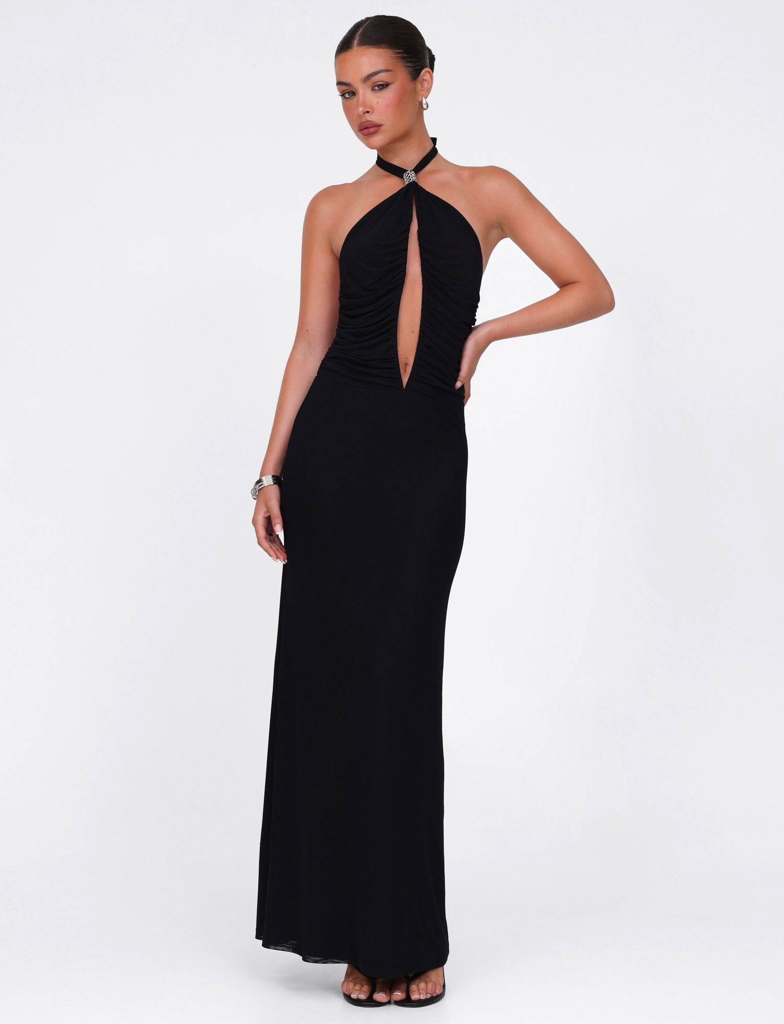 black halter dress zara MAXI Harper Sequin Maxi Dress Mini dress with a WGD-1571 Size:9½