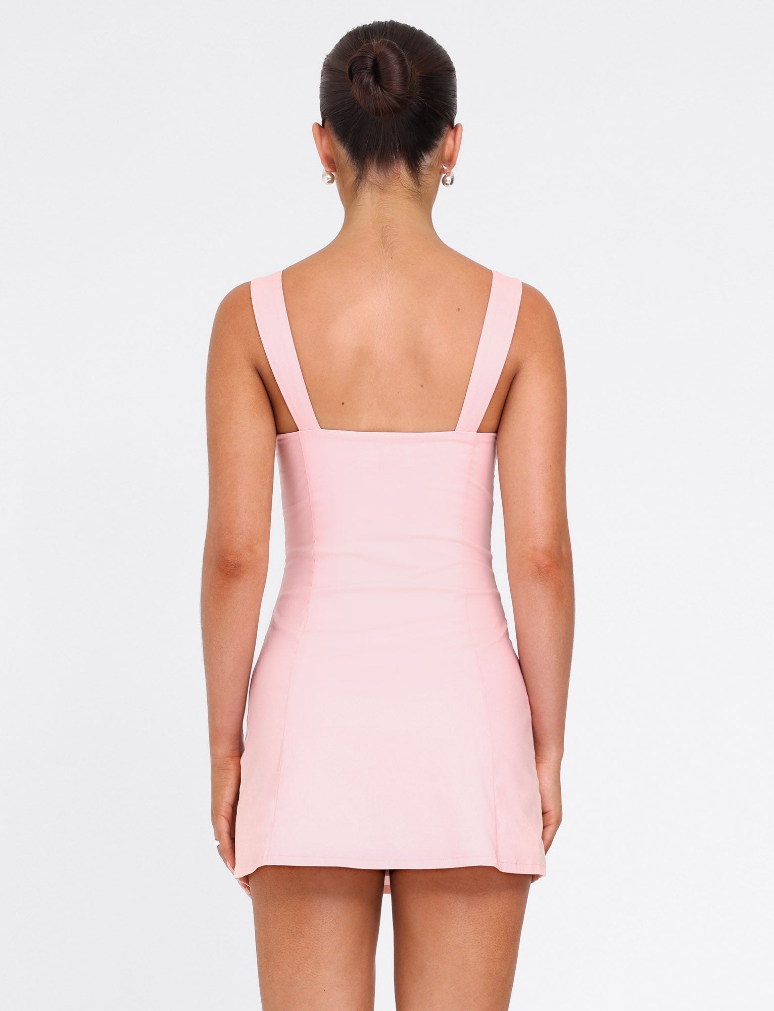mini sleeveless women's light pink off the shoulder dress COLSON Wedding Dress Boho Clothing Hang Or Line Dry Color:Nude-Multi Size_2x