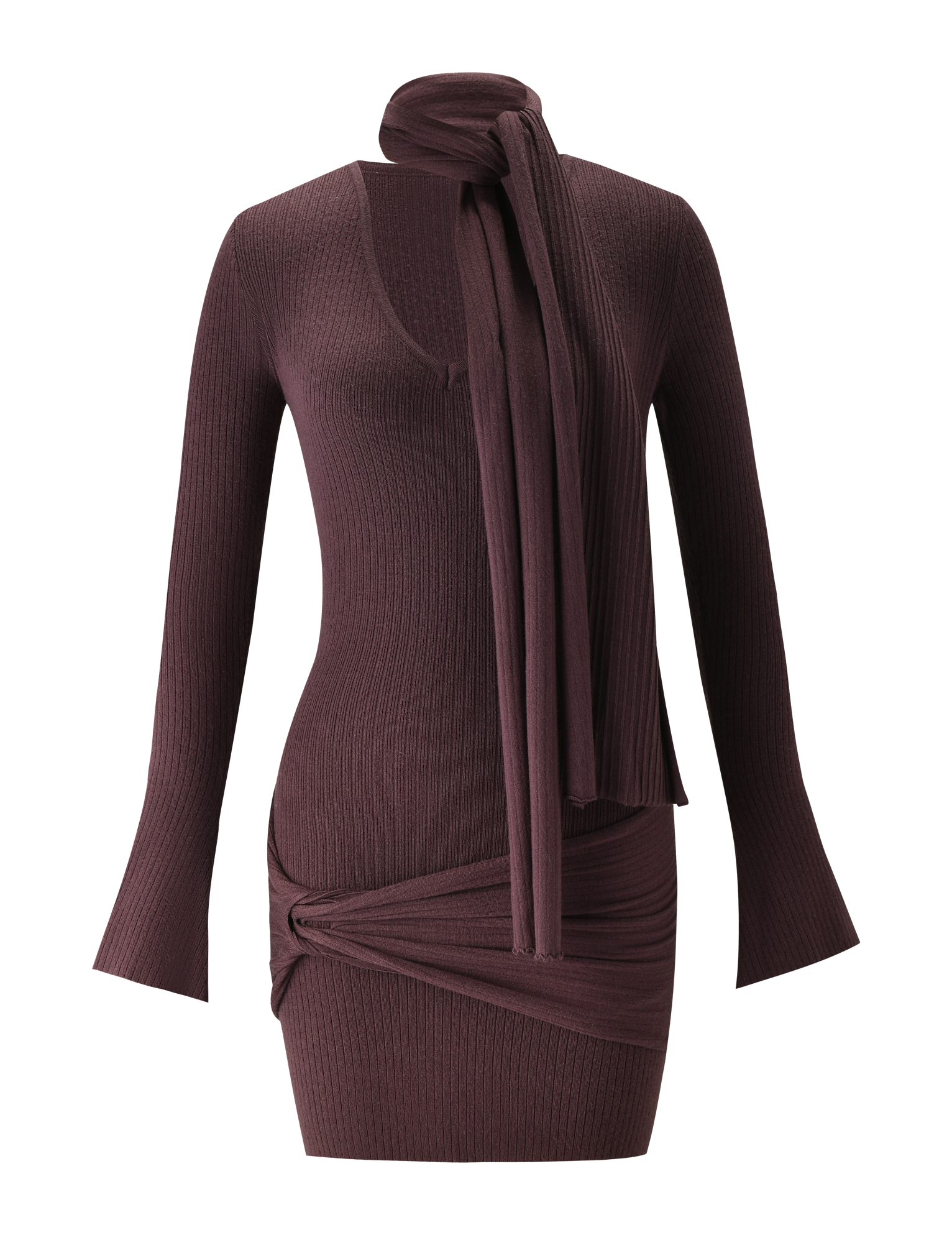 RENNER MINI DRESS - CHOCOLATE Tiger Mist USA RENNER MINI DRESS - CHOCOLATE Tiger Mist USA