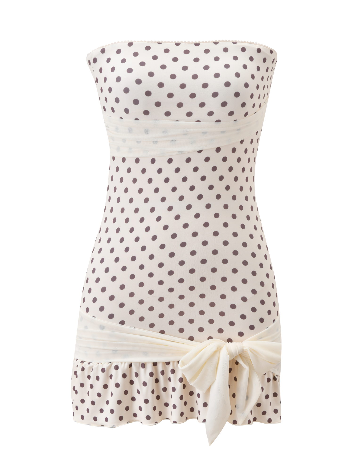 TOVE MINI DRESS - WHITE POLKA DOT Tiger Mist USA TOVE MINI DRESS - WHITE POLKA DOT Tiger Mist USA