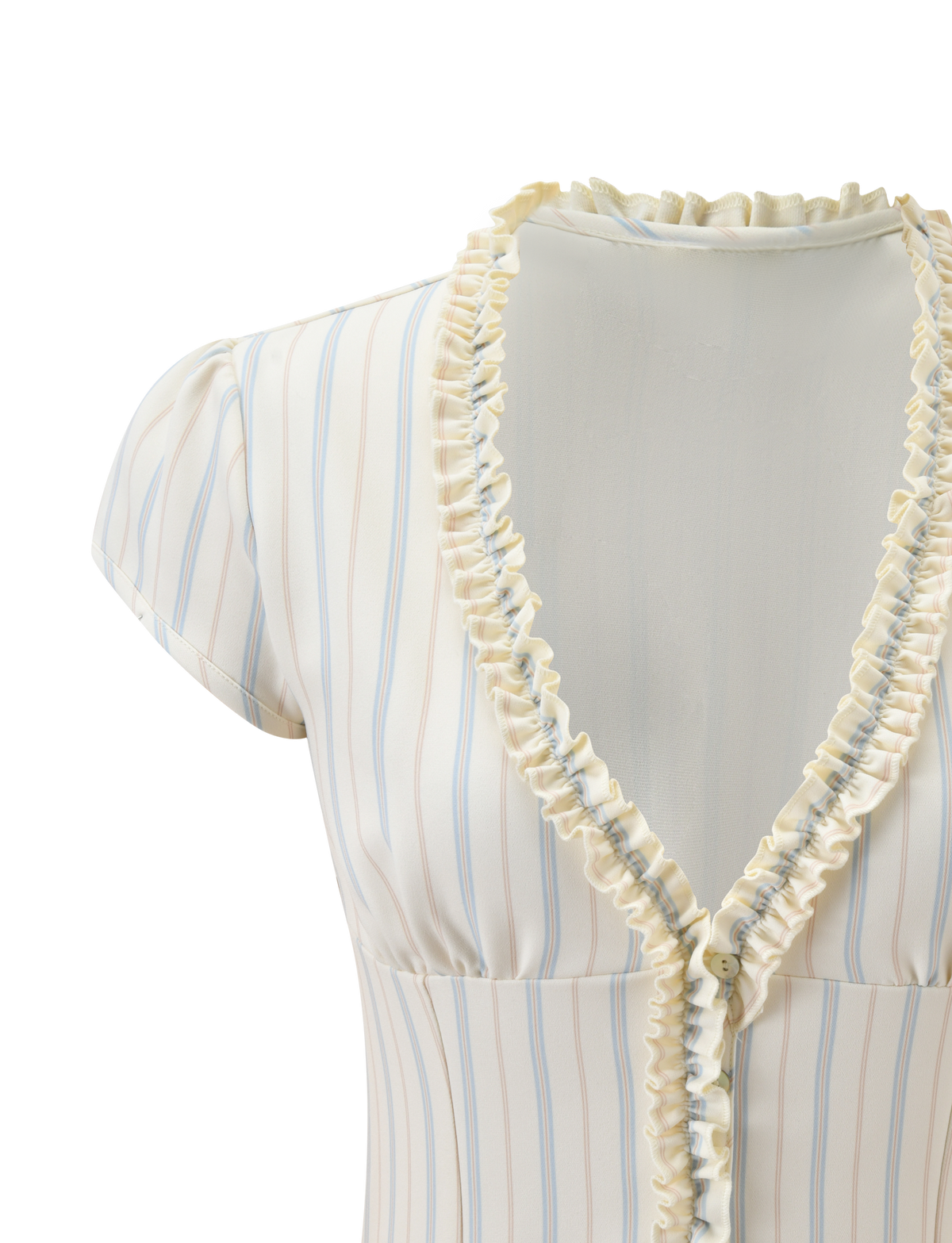 Ruffle Tm VALERIE RUFFLE TOP - STRIPE – Tiger Mist USA