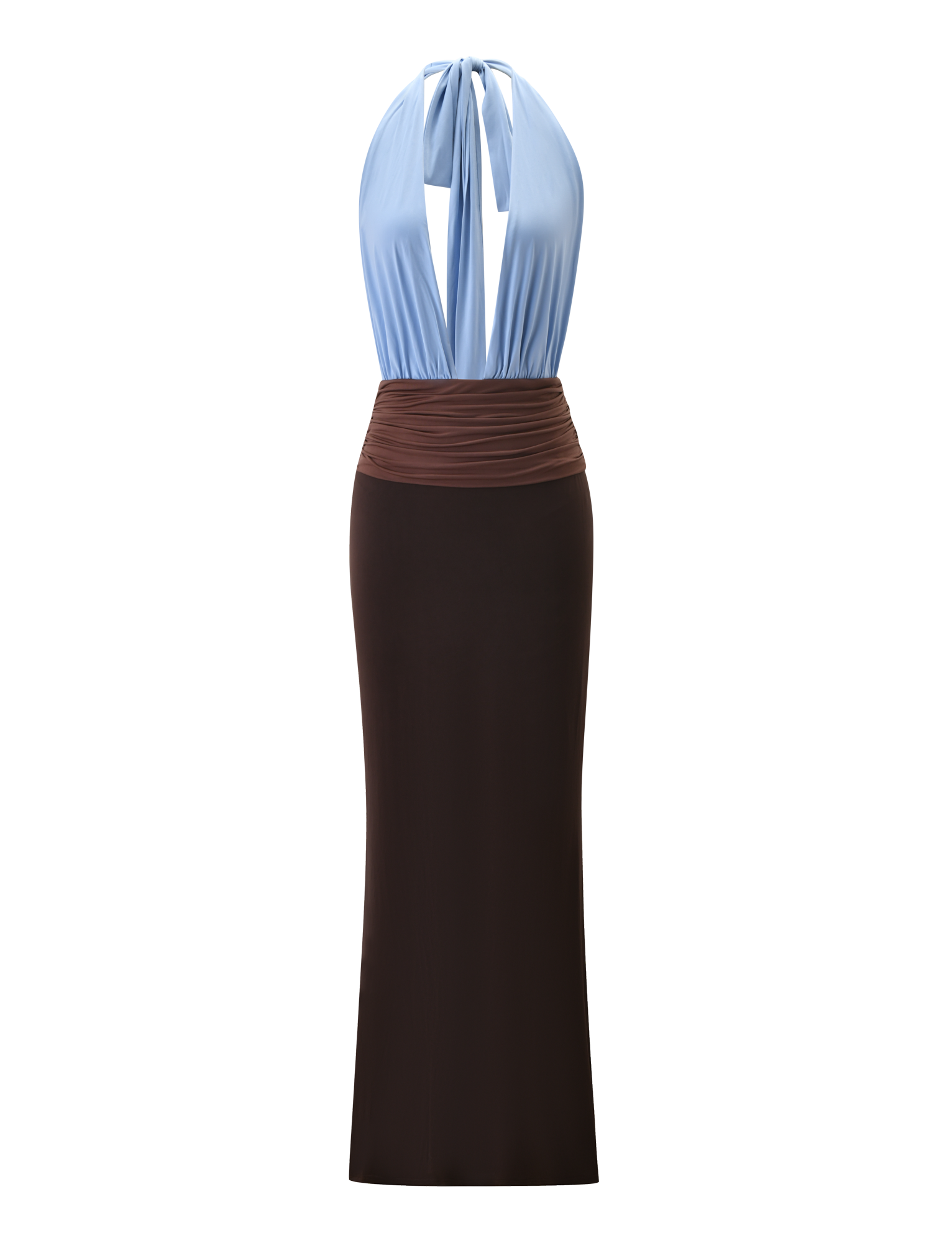 blue and brown maxi dress JENNI PLUNGE Skirt One Piece adding the perfect touch Three petite-friendly wedding guest Cup Size:DDD/F