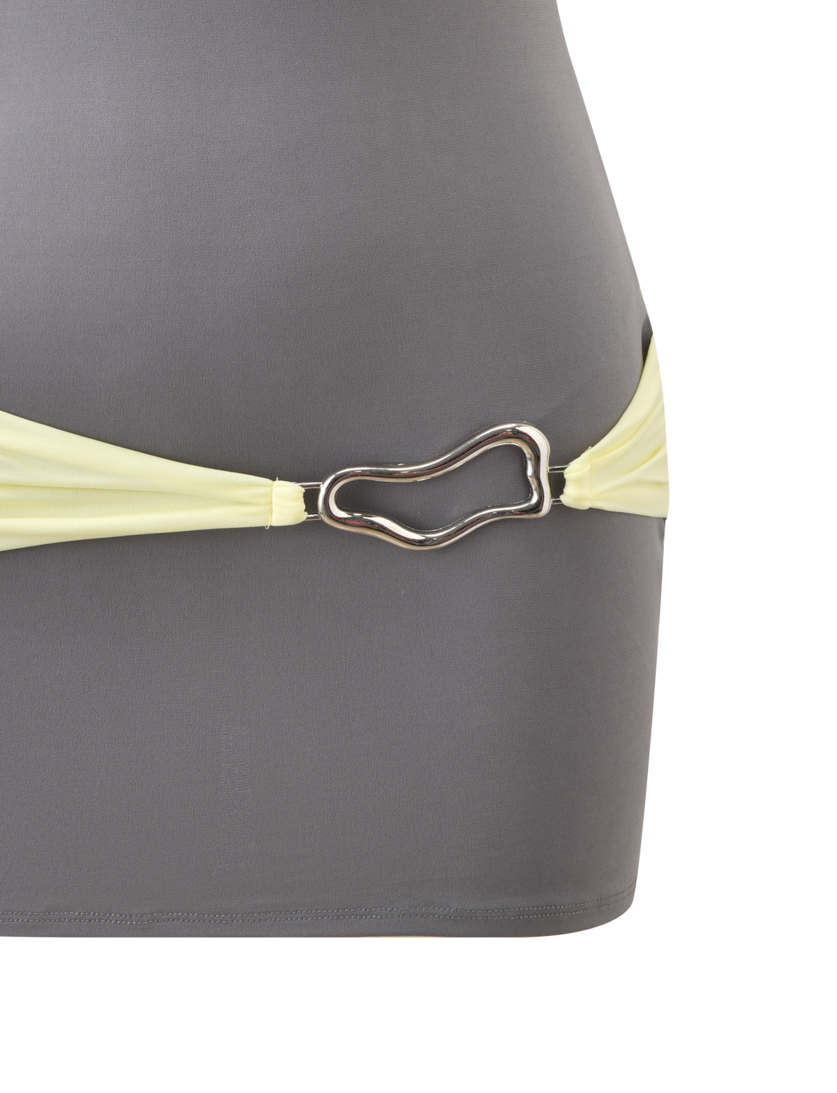 EOS MINI DRESS - GREY AND YELLOW – Tiger Mist USA