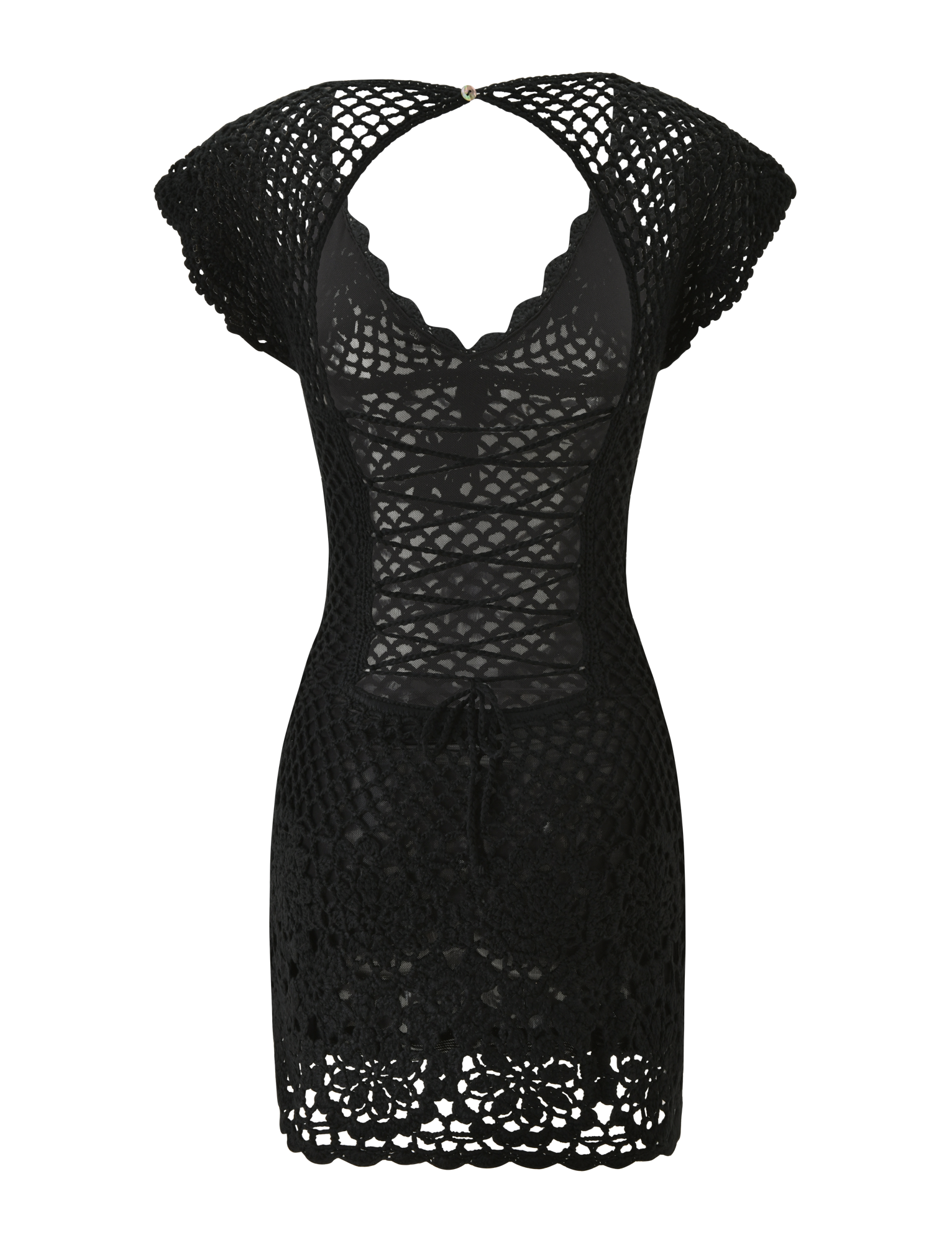 SASHA CROCHET MINI DRESS