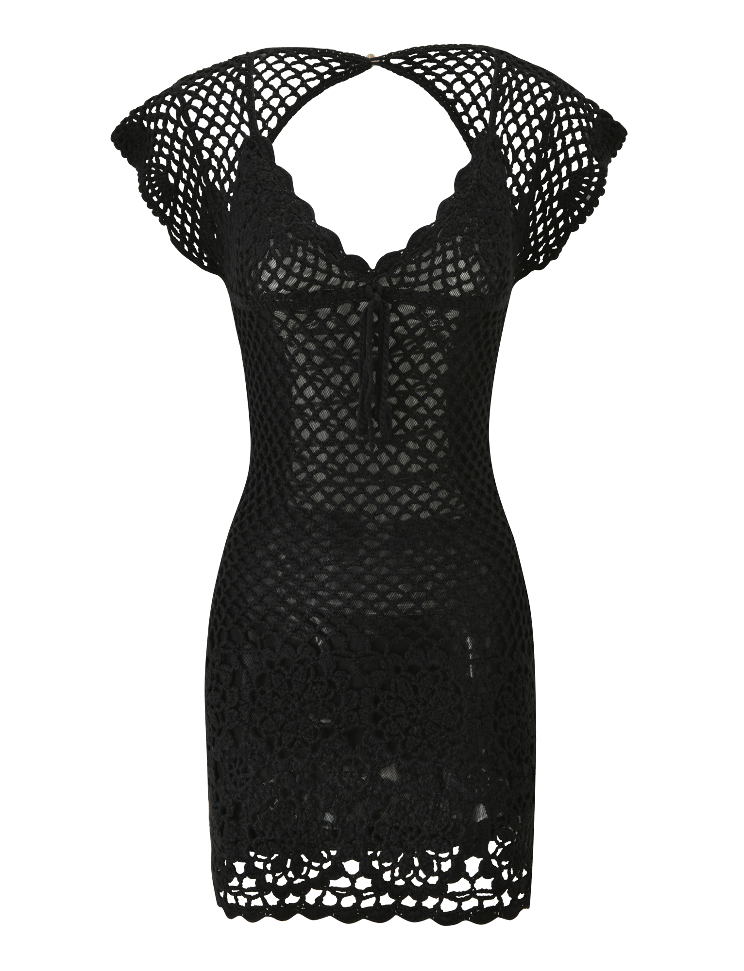 SASHA CROCHET MINI DRESS