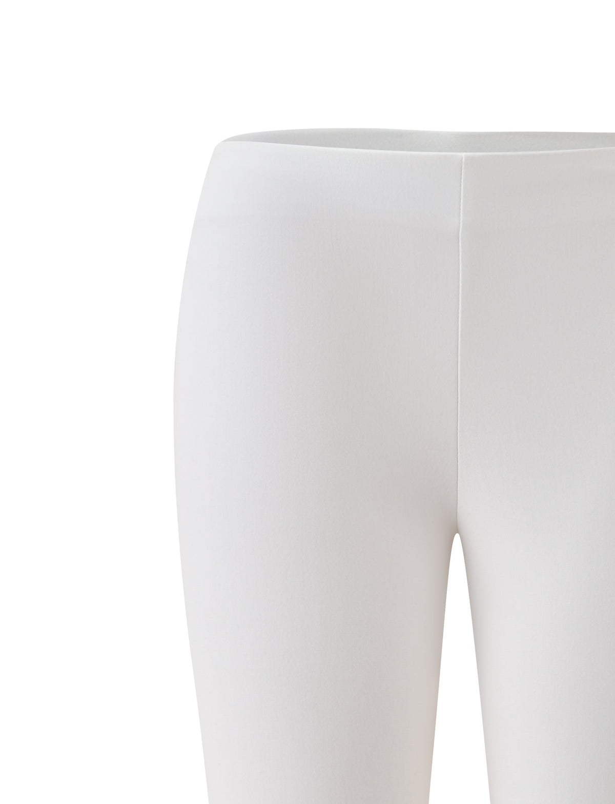 Ivory MOLLIE CAPRI - IVORY leggings with a high waistband and ponte fabric.