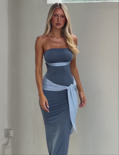 tiger mist blue dress JULIANNA DRESS