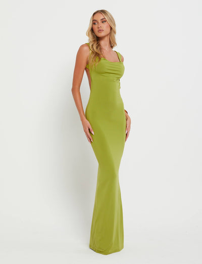 MORANA DRESS - GREEN : PASTEL GREEN Tiger Mist USA MORANA DRESS - GREEN : PASTEL GREEN Tiger Mist USA